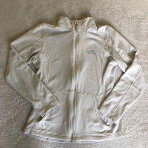 🌞 6 for $20 The North Face White Fleece Zippered Jacket